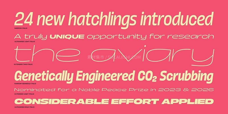 Boom Sans厚重英文标题字体完整版